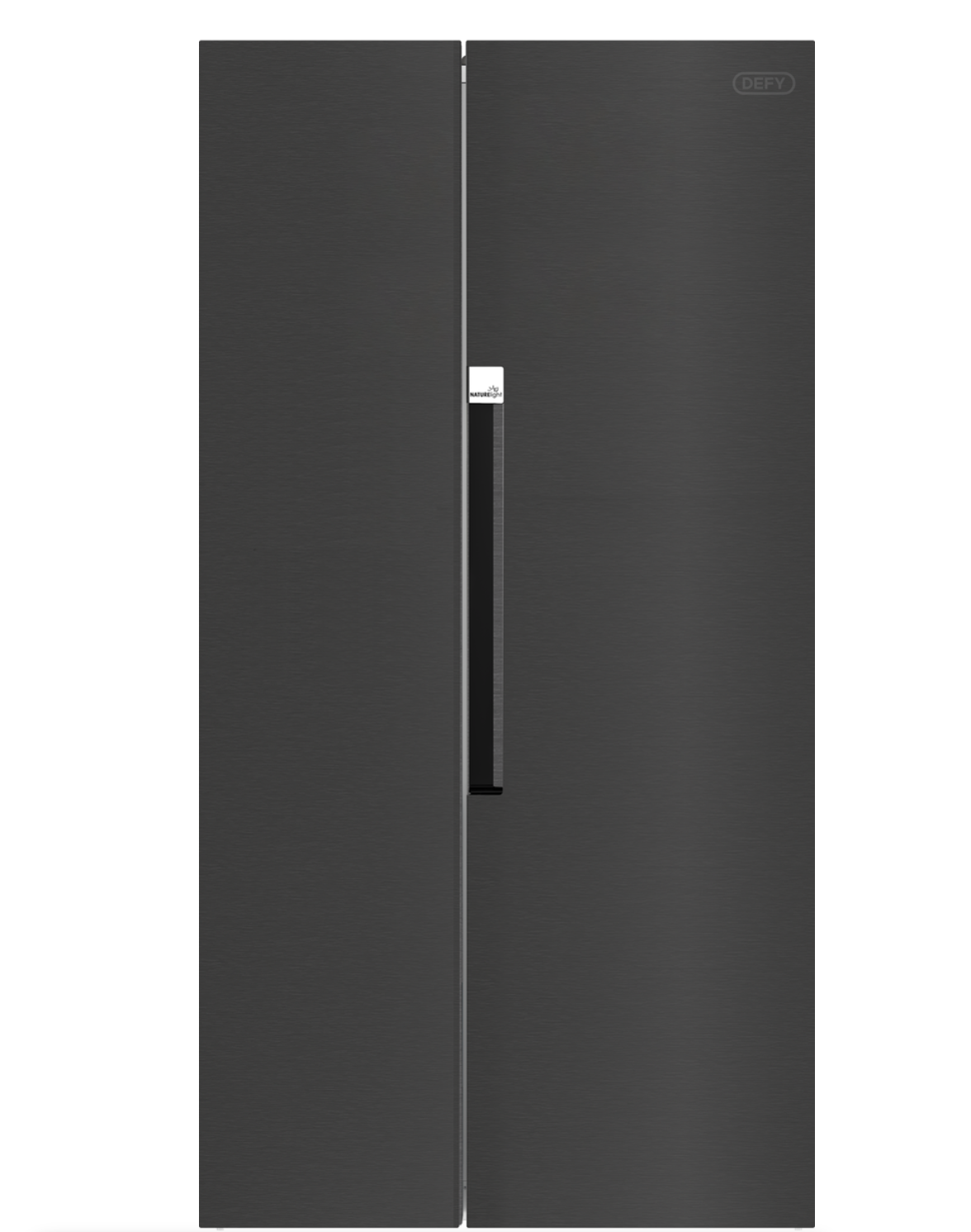 Defy fridge 559L, side by side fridge freezer, Defy DFF636 559L Side-by-Side Fridge – NatureLight Freshness Meets Modern Design