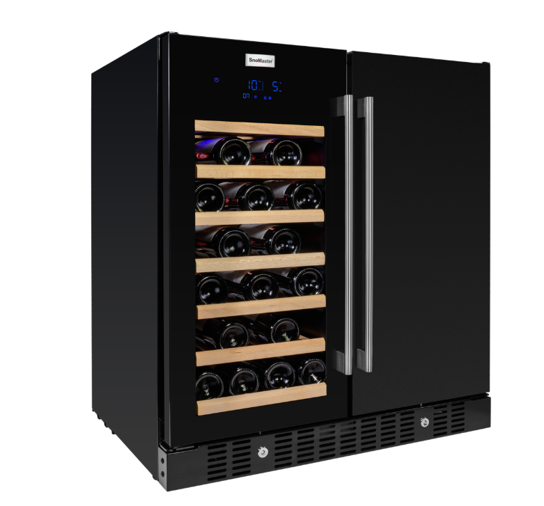 SnoMaster - 34 Bottle + 95L Double Door Wine/Bev Cooler (SMBW-95-34)