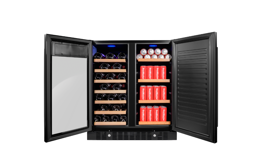 SnoMaster - 34 Bottle + 95L Double Door Wine/Bev Cooler (SMBW-95-34) - Image 3
